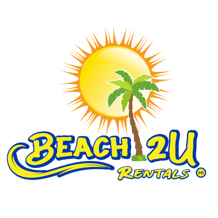 Beach 2u logo beach equipment rentals delivered free to Maui Beaches